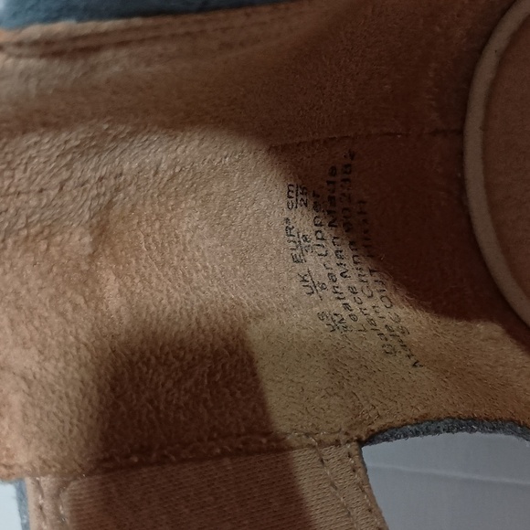 Dr Scholl's Scout High Suede Velcro Closure Wedge Heel Sandals Size 7 - Picture 9 of 11